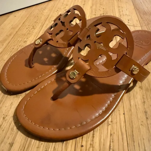 Tory Burch Brown Sandals - Picture 1 of 5